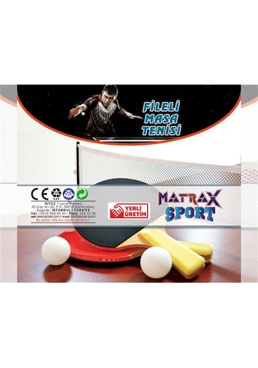 Akçiçek Oyuncak Fileli Raket Seti Masa Tenisi 433