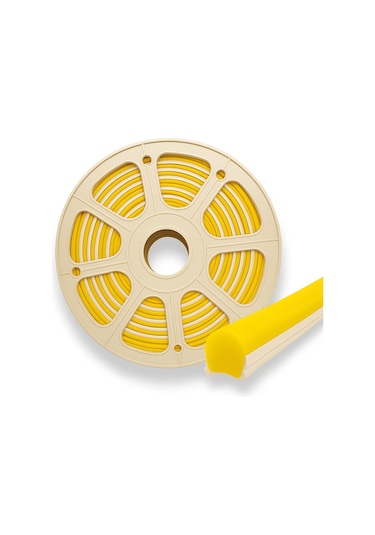 Sarı Neon Led Kılıf 5 Metre 6mm İkinci Nesil Silikon Difüzör