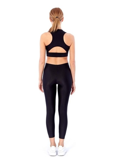 L-01 Siyah Parlak Tayt Siyah