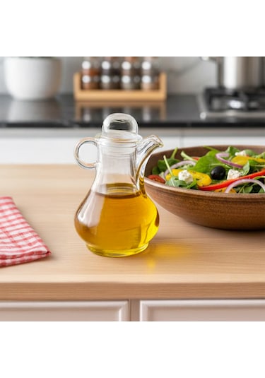 Porsima Pbt-570 Kapaklı Akrilik Yağlık Sirkelik Yağdanlık 80ml Şeffaf