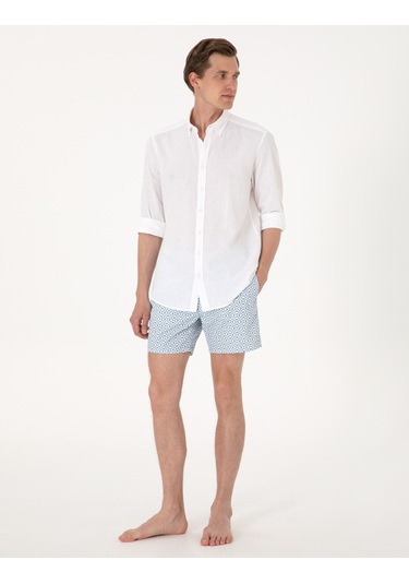 Pierre Cardin Erkek Mavi Deniz Şortu 50307984-vr036 Mavi