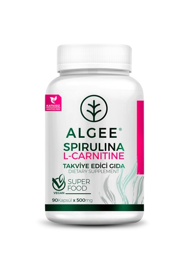 Algee Spirulina & L-carnitine Bitkisel Takviye 90 Kapsül