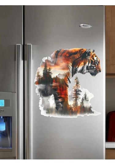 Sticker Store Duvar Dekoratif Stickerları Kendinden Yapışkanlı Amur Leoparı 287166549 Siyah