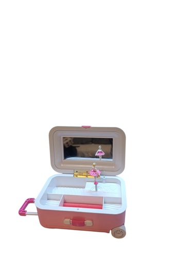 Balerinli Işıklı Kurmalı Müzikli Bavultakı Saklama Kutusu