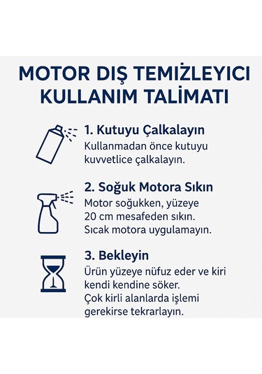 444 Motor Dış Temizleme 500 Ml Sprey
