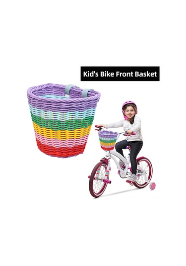 Youtek Küçük Siyah Pp Dikişli Sepet - Bisiklet, Scooter, Yürüme Arabası İçin Taşıma Sepeti Siyah