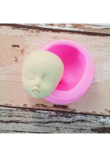 Kek Dıy Araçları Bebek Moda Silikon Dekorasyon Yüz Görsel Pasta Pişirme Kalıbı , Seçenek: 1