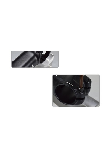 Suntek 31.8 Bisiklet Gövdesi Hafif Kısa Gidon 25-Derece-90Mm Siyah