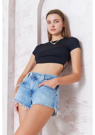 Kutaf Kadın Denim Şort 001