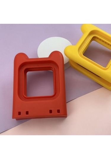 Kırmızı Ekmek Kesici Verimli Paslanmaz Çelik Sandviç Kesici Kullanımı Kolay Çıkarılabilir Bıçak Gıda Sınıfı Ev Sandviç Makinesi