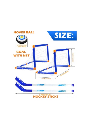 Vkemall Çocuklar İçin Elektrikli Hokey Oyun Seti - Evde Ve Dışarıda Kullanıma Uygun, Ateşsiz Hareket, Aile Etkileşimi Artırıcı Oyun - Pil Dahil Değil Çok Renkli