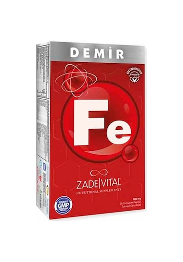 Zade Vital Demir Blister 30   Kapsül