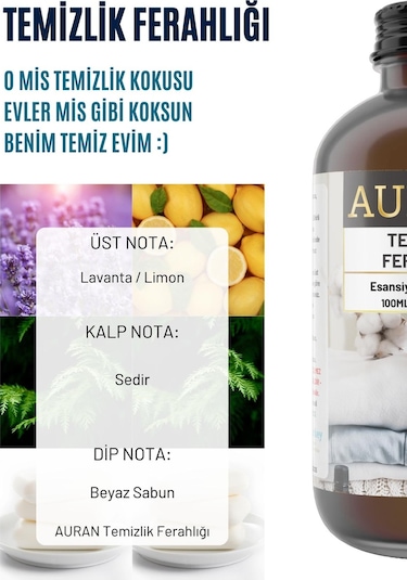 Auran Temizlik Ferahlığı Esansiyel Uçucu Yağı 100 ML