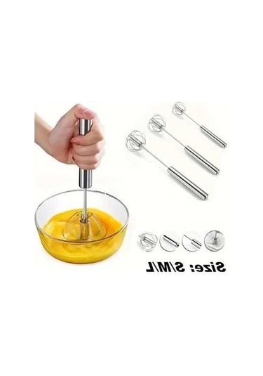 Ulzyvf Yarı Otomatik Yumurta Çırpıcı Gümüş Kaplı, 304 Paslanmaz Çelik Yumurta Makinesi Gümüş