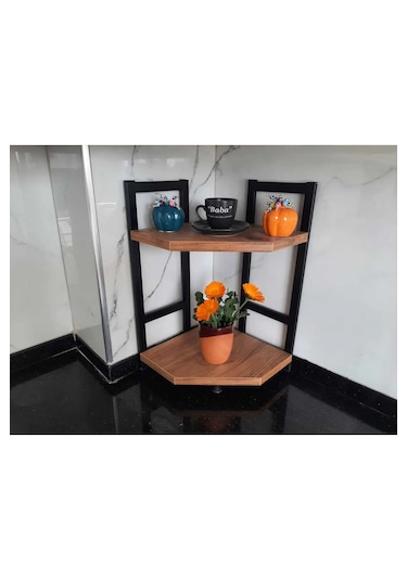 Tezgah Üstü Köşe Raf İkili Atlantik Çam