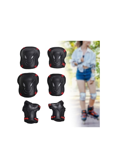 Suntek Koruyucu Dişli Seti Bisiklet Rahat Taşınabilir Dış El Kırmızı Kırmızı