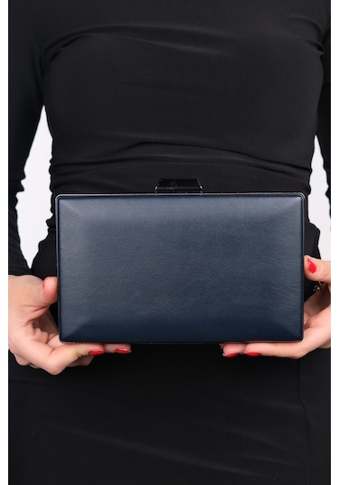 Luvishoes Ivan Siyah Cilt Kadın Abiye Çanta Siyah