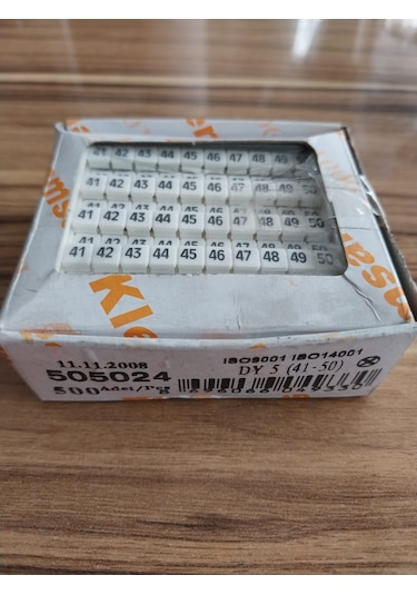 Klemsan 5x5 Baskılı etiket (41-50)