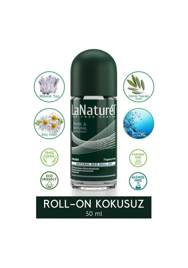 LaNaturel Kokusuz Erkek Deo Roll-On 50 ML