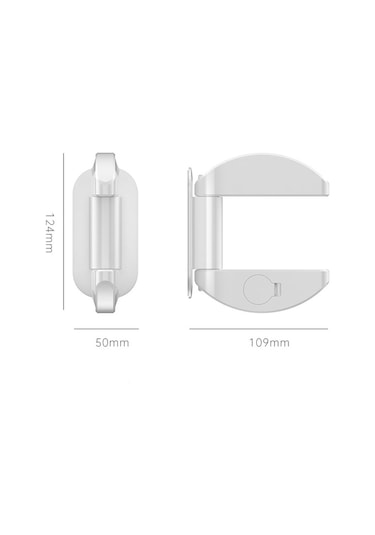 Sones Kapı Durdurucu Tek Başına Yaşayan Hırsızlık Önleyici Kapı Durdurucu Deliksiz Çocuk Güvenlik Kilidi Engelleyici Beyaz