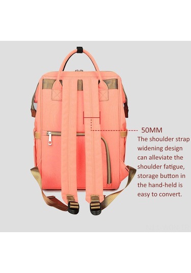 Neevoyu Su Geçirmez Mat Oxford Kumaşlı Büyük Kapasiteli Çift Omuzlu Çanta - Bebek Bakıma Uygun, Isı Yalıtımlı Süt Flas Torbası Ve Çok Fonksiyonlu Bölmelerle Mavi