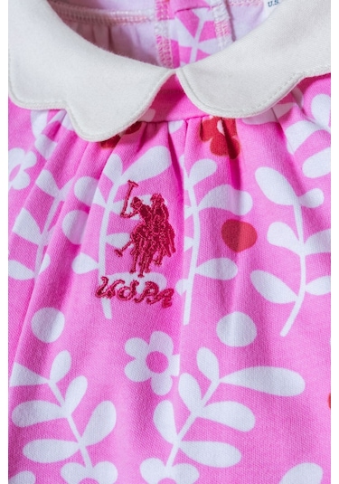 U.s. Polo Assn. Kız Bebek Pembe Elbise Usb3006-c-v1 Pembe