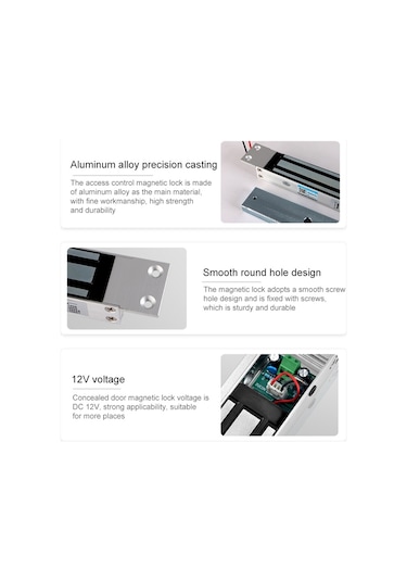 Sones Yh-280m Gömme Montajlı Tek Kapılı Manyetik Kilit 280 Kg 280 Kg