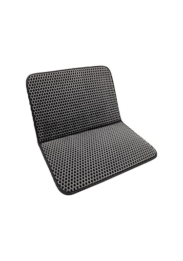 1pcs Bu Çift Katmanlı, Su Geçirmez, Kaymaz Kedi Matı İle Zeminlerinizi Temiz Ve Çöpsüz Tutun 40x50cm