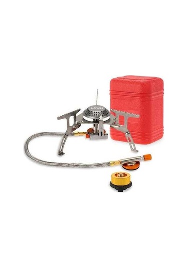 Maoyaya Soba Brülör Ocak Gaz Sobası + Adaptör Gümüş, Yüksek Kalite Soba, Gümüş