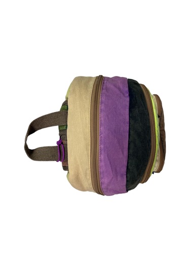 Kaliteli Vintage Disayn Sırt Gezi Çantası New Patchwork 5017 Kahverengi