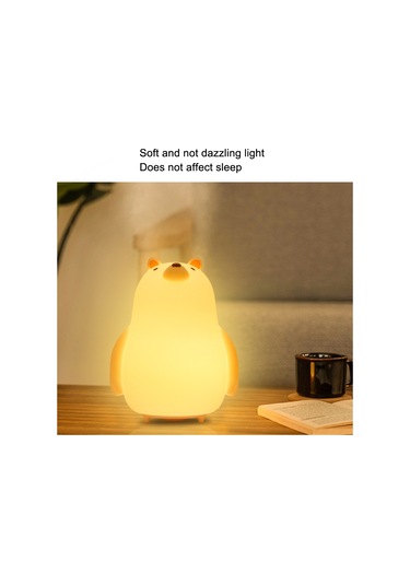 Sones Led Küçük Gece Lambası Karikatür Ayı Pat Işık Renkli Atmosfer Işıkları Çok Renkli