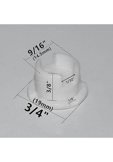 12 Adet Bant Kilit Düğmesi Fişi Plastik Alt Ray Kordon Kapağı Beyaz Renkli Bant Kilit Fişi Perde Aksesuarı Yatay Sahte Ahşap Perde Alt Rayı İçin