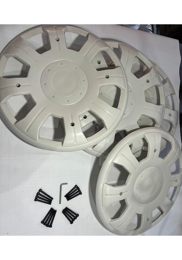 Karsan J9 Premier Pejo Beyaz Jant Kapağı 4 Adet Vida Ve Anahtar