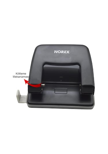 Norex Metal Delgeç 25 Sayfa Kapasiteli Siyah Uh103-190 Siyah