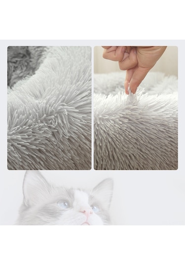 Vkemall Yumuşak Ve Isıtmalı Evcil Hayvan Yatağı - Kaymaz Tabanlı, Yıkanabilir Kedi Köpek Yastığı