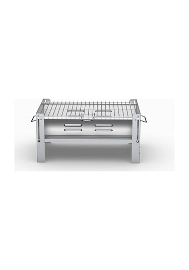 Mangal Katlanabilir Galvaniz Çantalı 0.60mm Kalın Gümüş