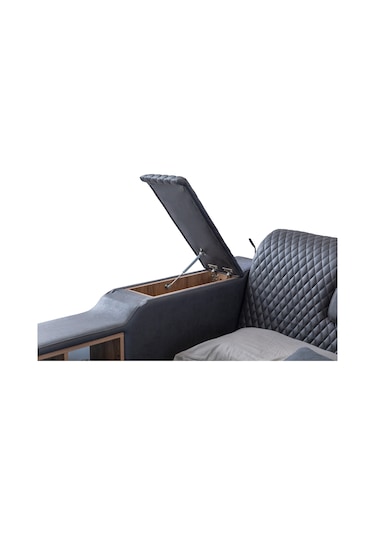 Eymense Escape Tv Modullü Akıllı Lüx Karyola Antrasit