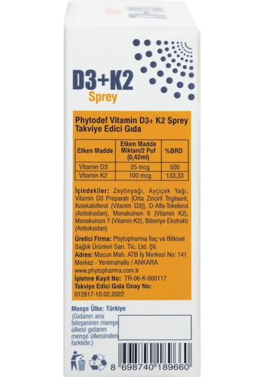 Phytodef D3 + K2 Sprey 25 ML