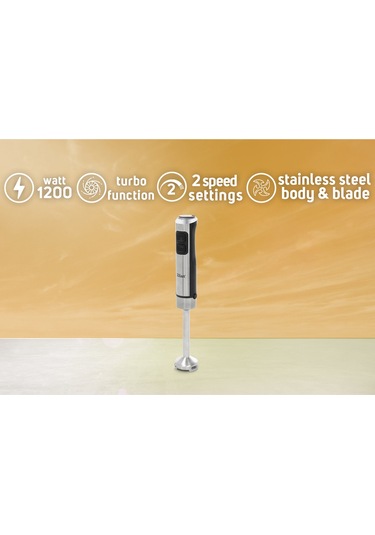 Zilan Zln3994 Paslanmaz Çelik Bıçaklı Dikey El Blender