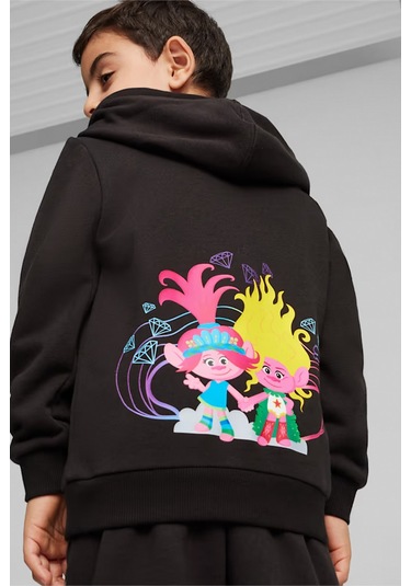 Puma X Trolls Hoodie Tr Çocuk Sweat 62482601 Siyah