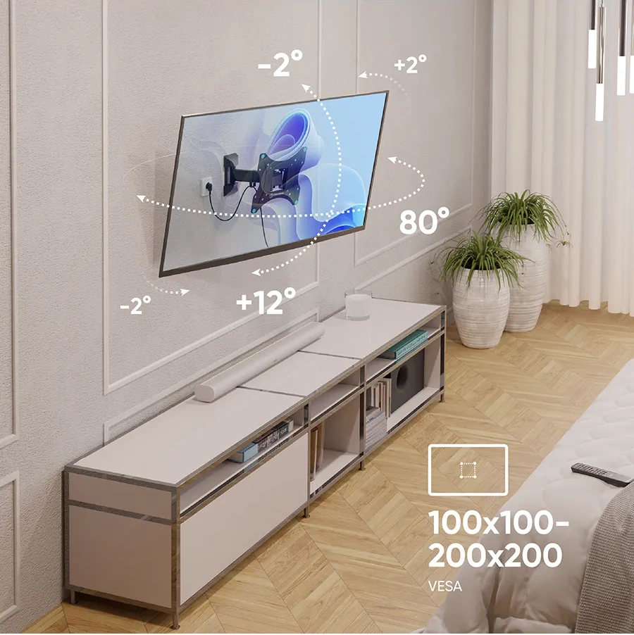 Onkron 17-43 Eğimli Ve Dönebilen Tv Konsol Braketi, Np24 10587560