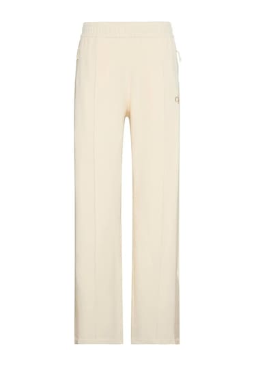 Stretch Terry Track Pant Kadın Krem Eşofman Alt-13021 Krem
