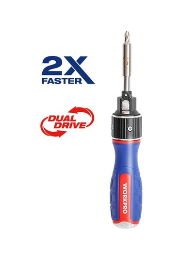 Workpro Wp221069 6-ın-1 Profesyonel Cr-v Cırcırlı Manyetik Tornavida Seti Fr Wp221069