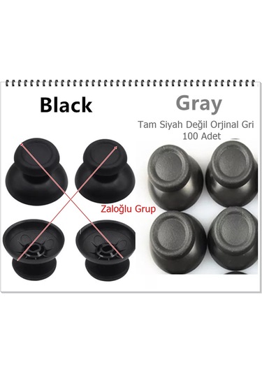 Zaloğlu Grup Ps4 Analog Topuz V2 Gri 1.sınıf 1.kalite 100 Adet