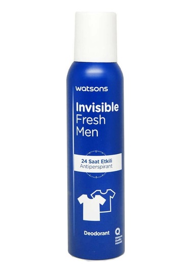 Watsons Invisible Fresh Men 24 Saat Etkili Deodorant Sprey 150 ML