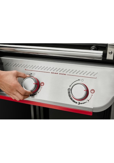 Weber Genesis E-335w Gazlı Barbekü 3 Brülör, Geniş Pişirme Alanı-277 Siyah