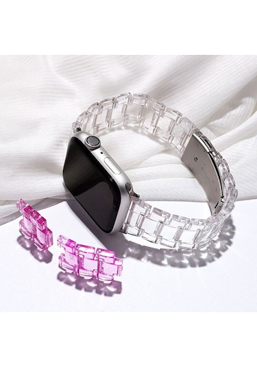 E2M Apple Uyumlu  Watch 42-44mm KRD-22 Candy Leylak Kordon