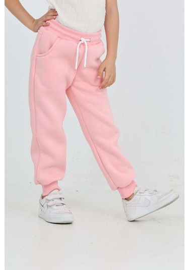 Toontoy Kız Çocuk Fiyonk Nakışlı Eşofman Alt Pembe