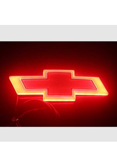 Artfulabode Standart Soğuk Logo Kırmızı Işıklı Işık Geeroyoo Cruze Chevrolet Arka Araba 5.5cm 4d 17 Cf