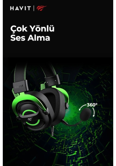 Havit Gamenote H2002E Kablolu Çıkarılabilir Mikrofonlu Oyuncu Kulaklığı